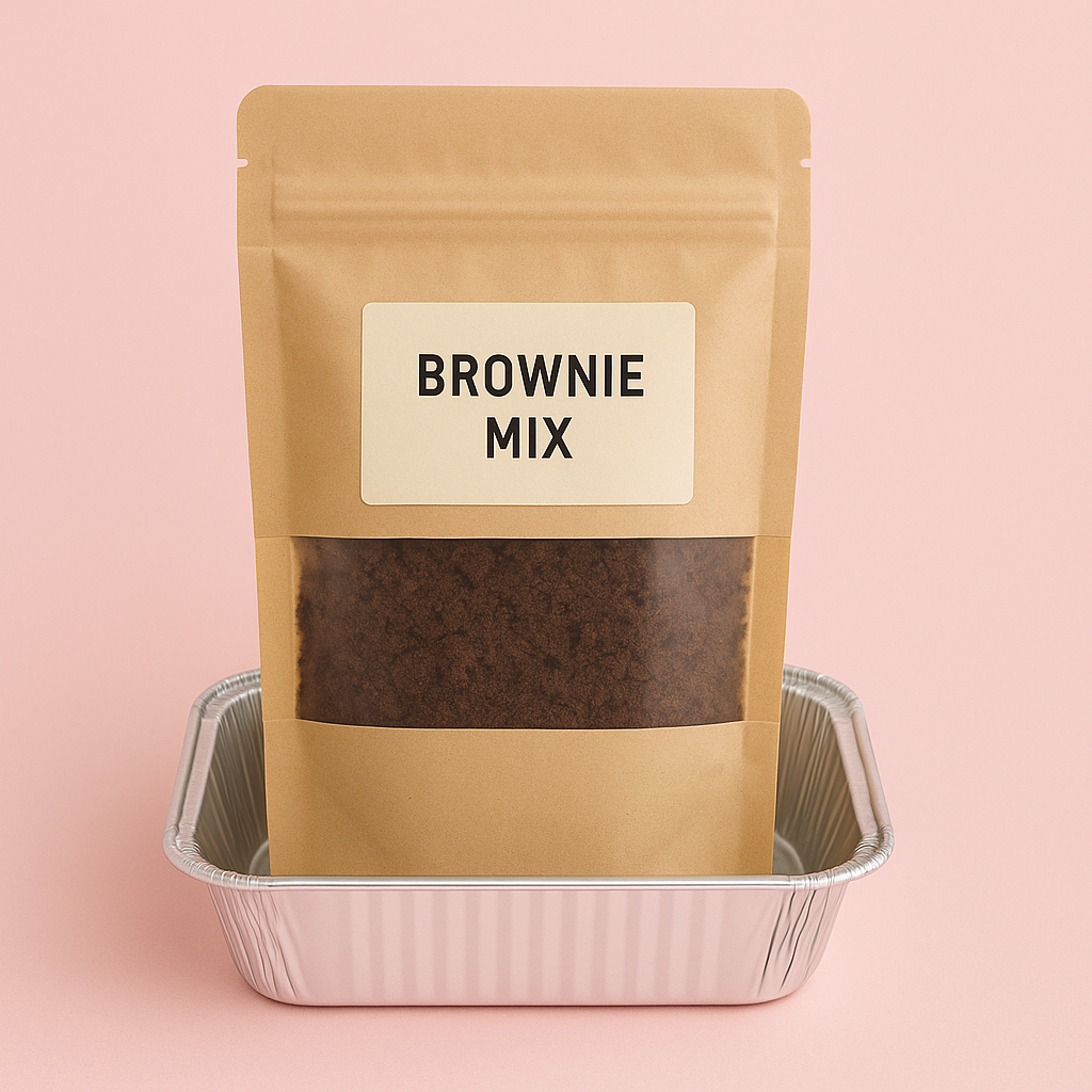 Make your own brownie gift pack (GF + Vegan)