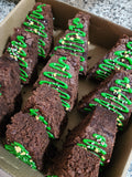 Christmas tree brownie packs (GF + Vegan)