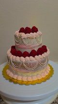 Raspberry vanilla cake (GF + Vegan)