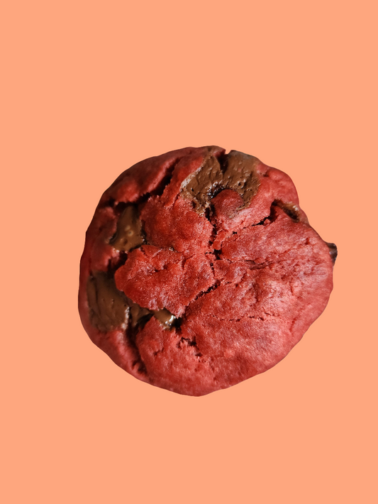 Red velvet chocolate chip cookie (GF + V)