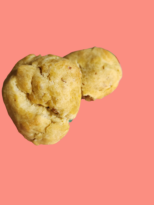 Banana, caramel walnut cookie (GF + V)