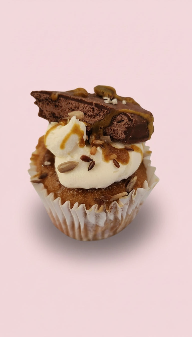 Sweet and salty cupcake (GF + Vegan)