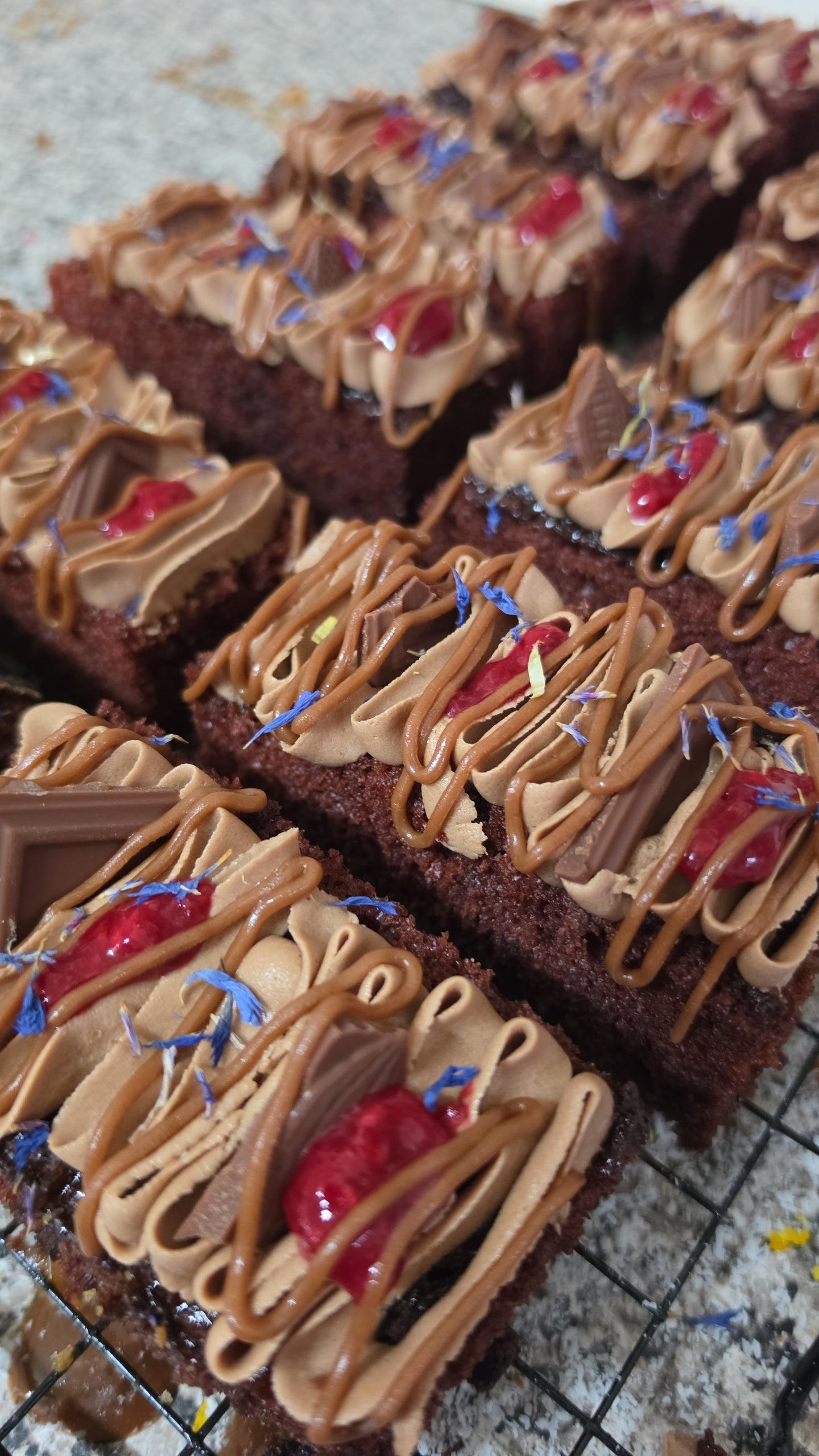 Chocolate cake slice (GF + Vegan)