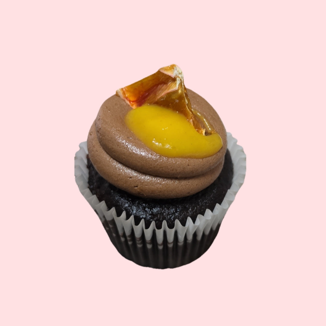Choc orange cupcake (GF + Vegan)