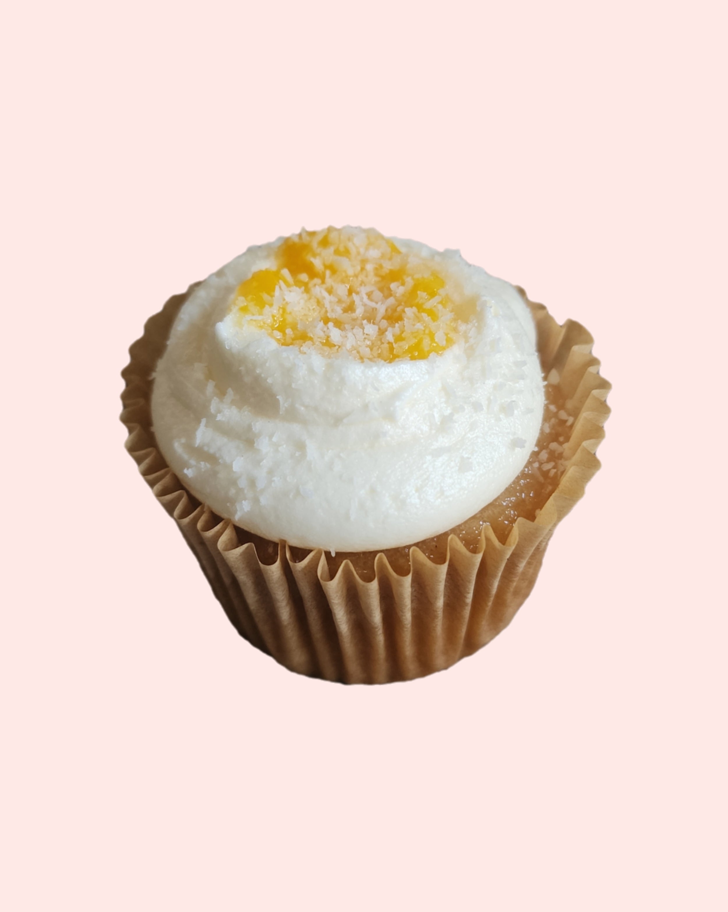 Mango coconut cupcake (GF + Vegan)