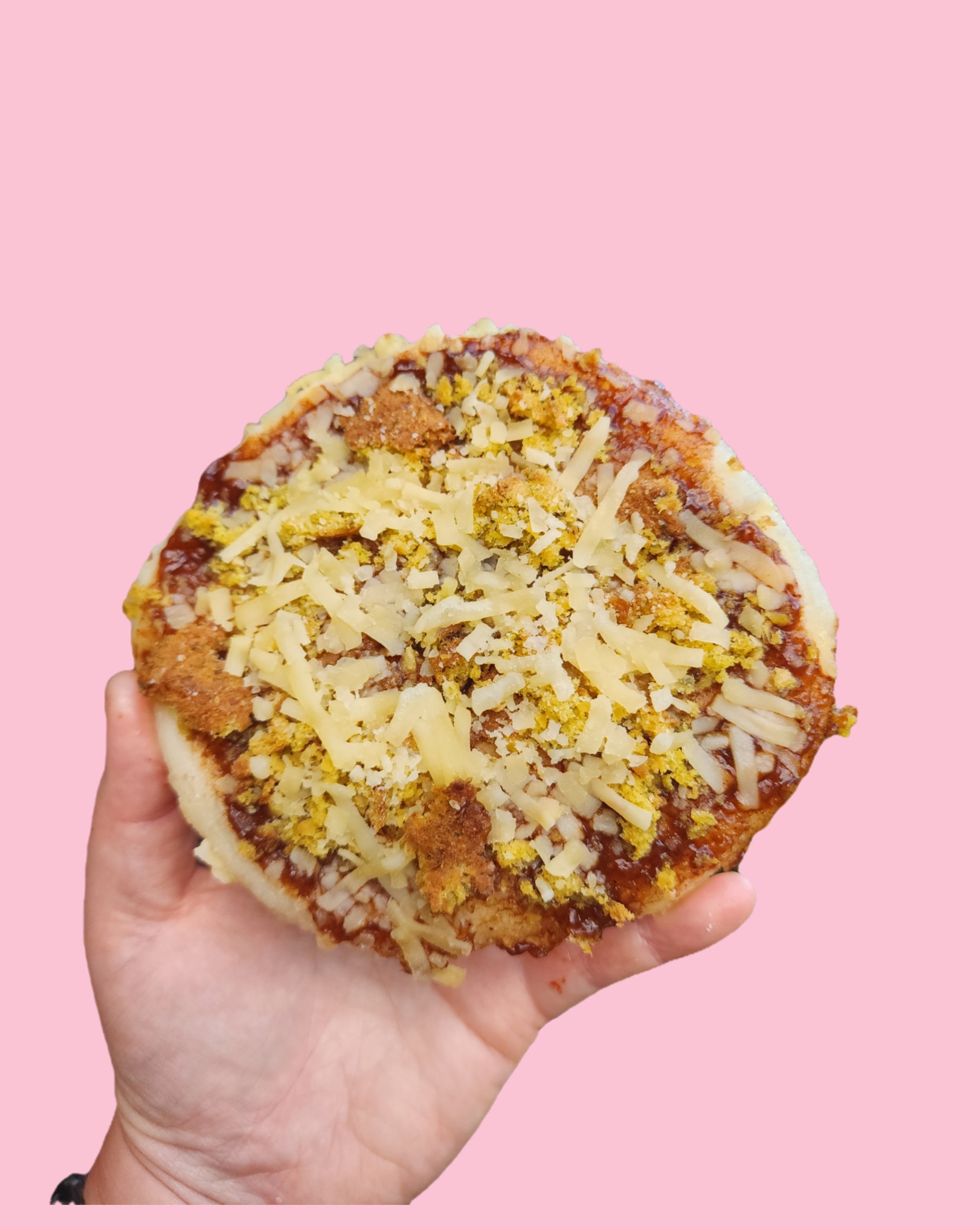 Falafel pizza (GF + Vegan)