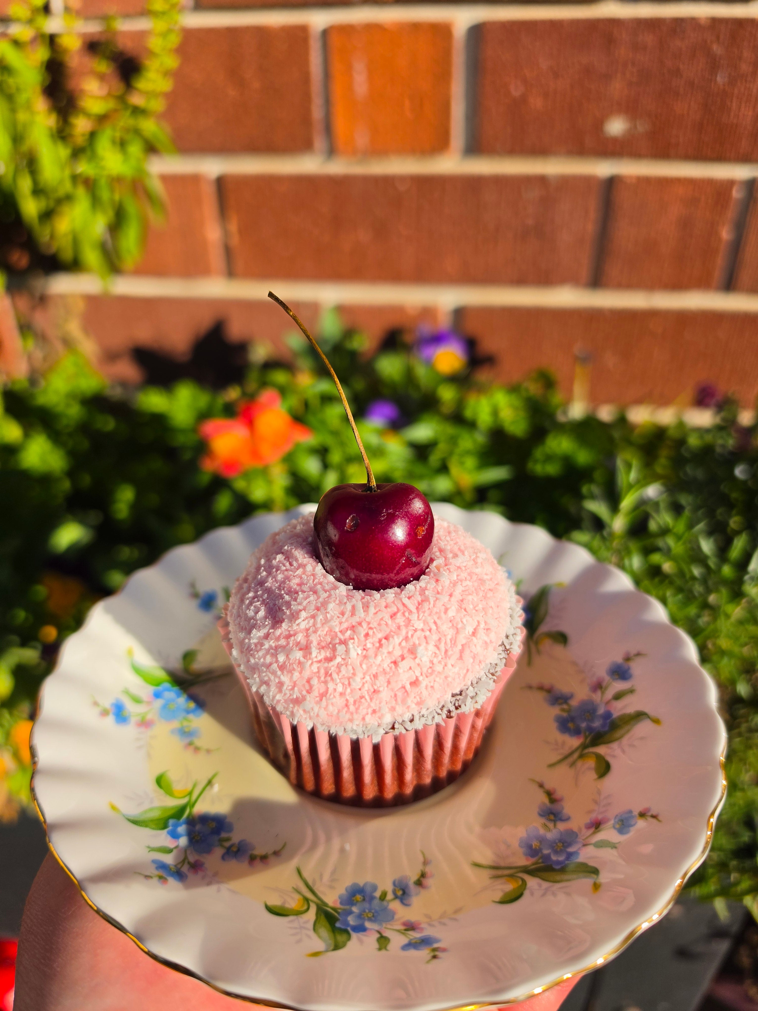 Cherry ripe cupcake (GF + Vegan)
