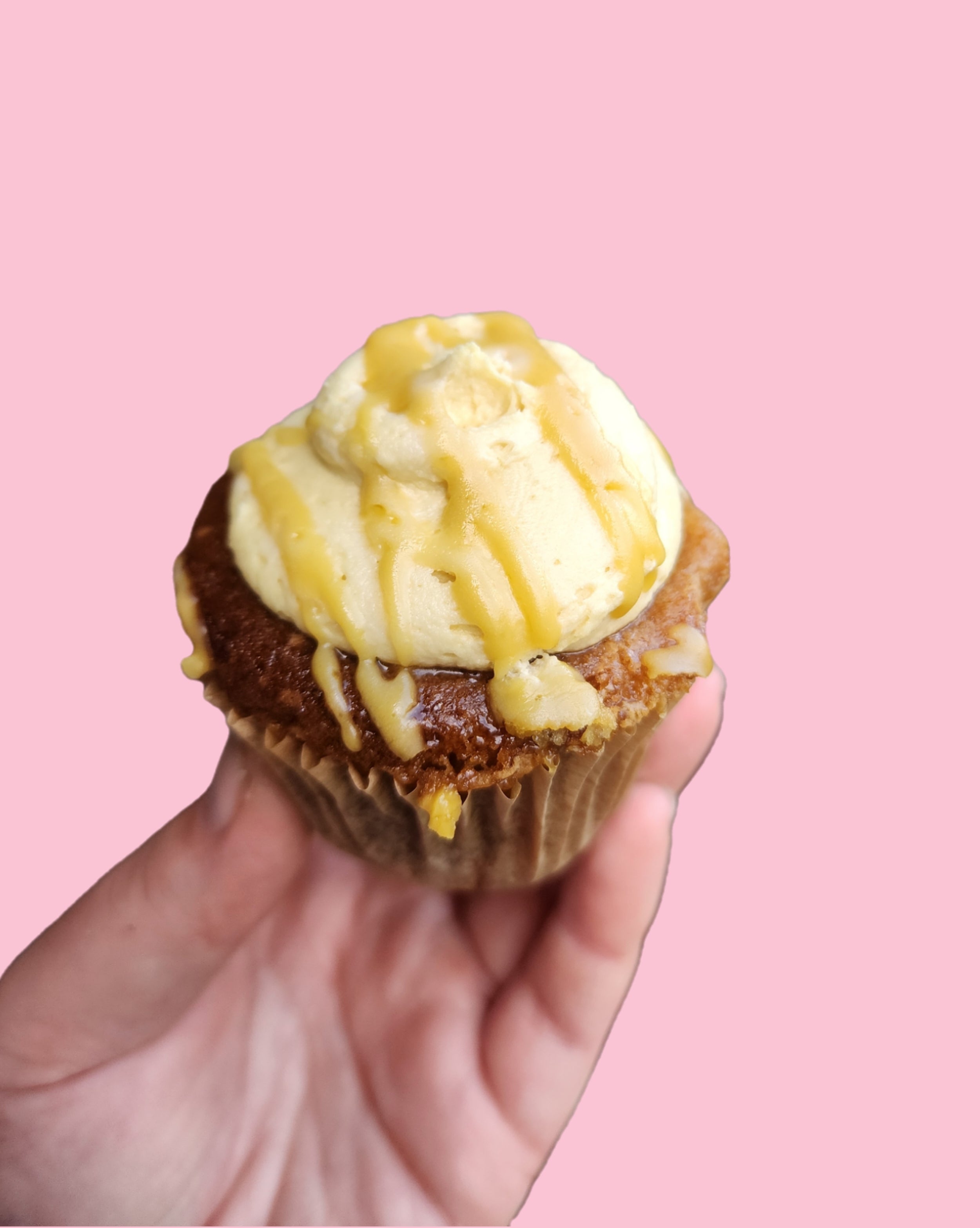Caramel cupcake (GF + Vegan)
