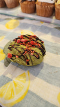 Matcha cookie with dark chocolate chips (GF + Vegan)