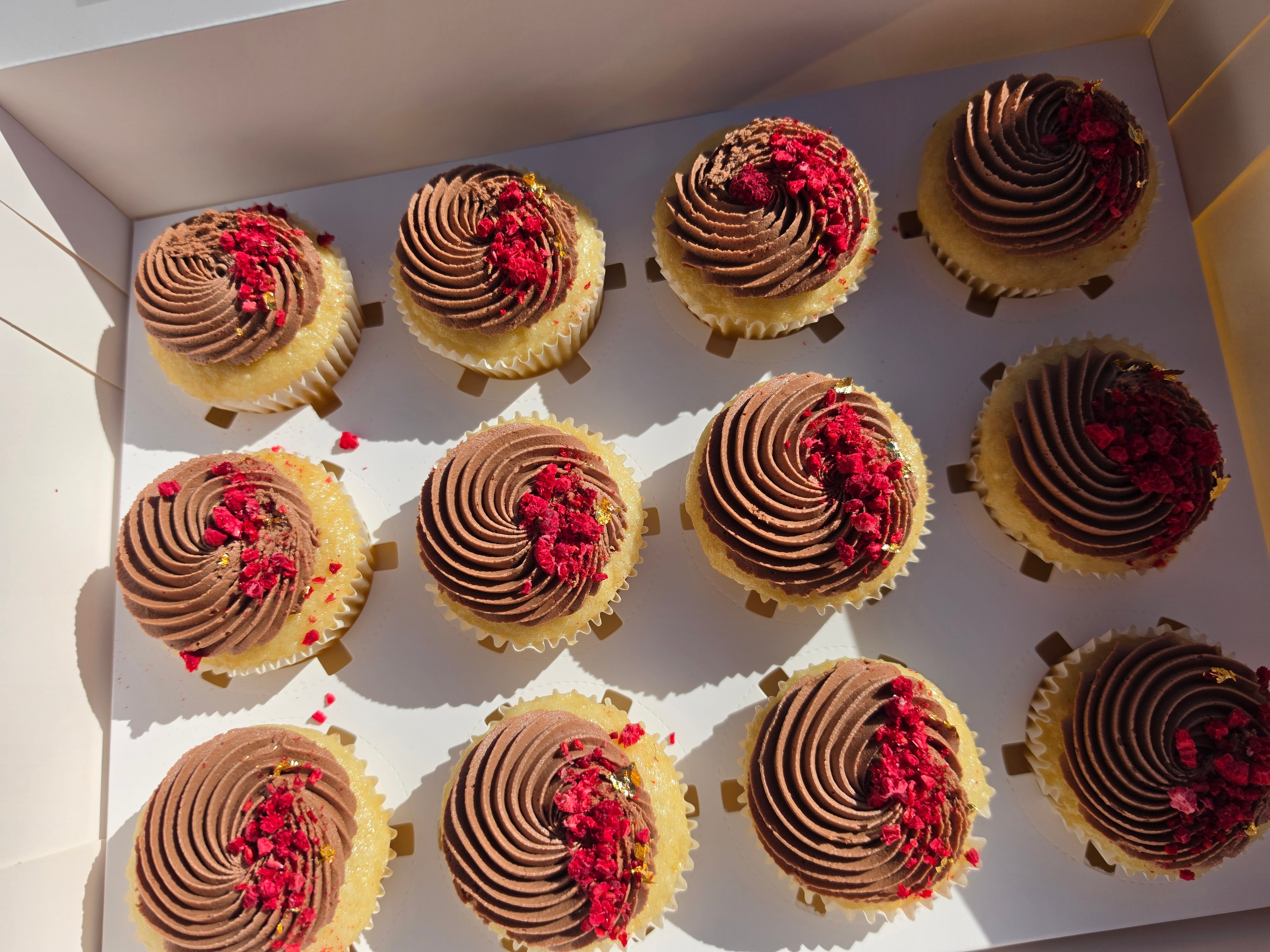 Vanilla choc raspberry (GF + Vegan)