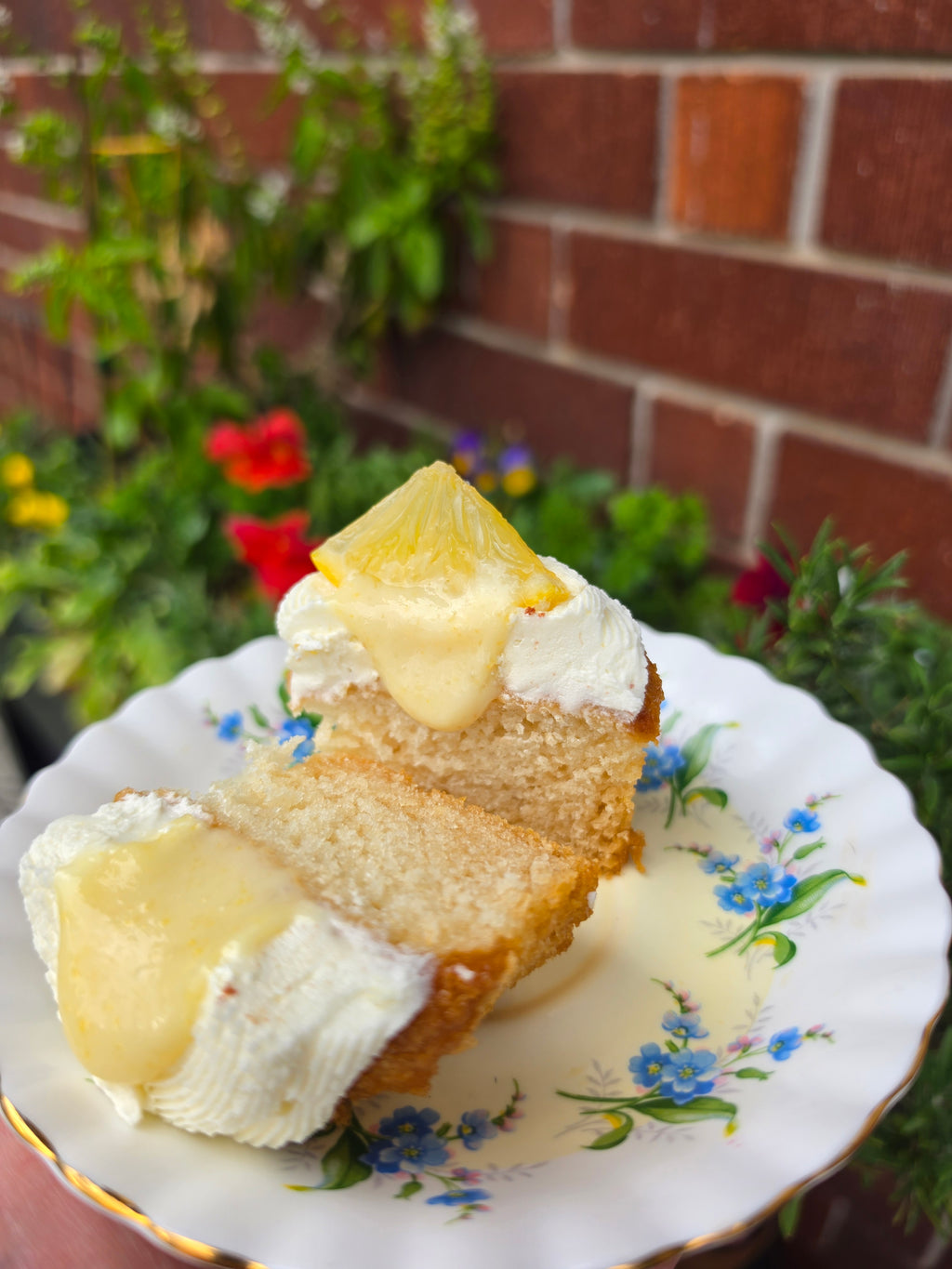 Vanilla Lemon cupcake (GF + Vegan)