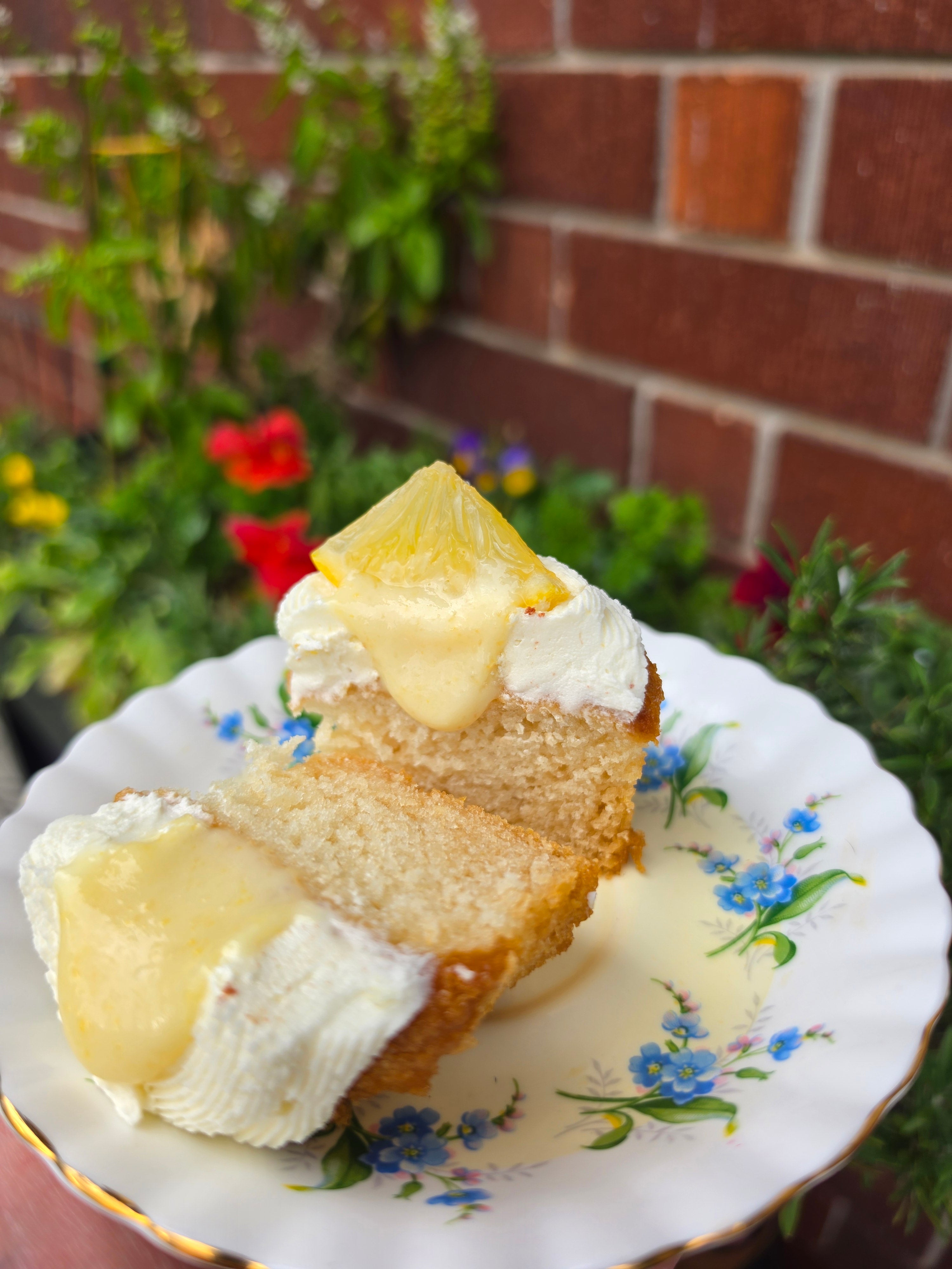 Vanilla Lemon cupcake (GF + Vegan)