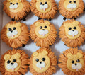 Lion cupcakes (GF + Vegan)