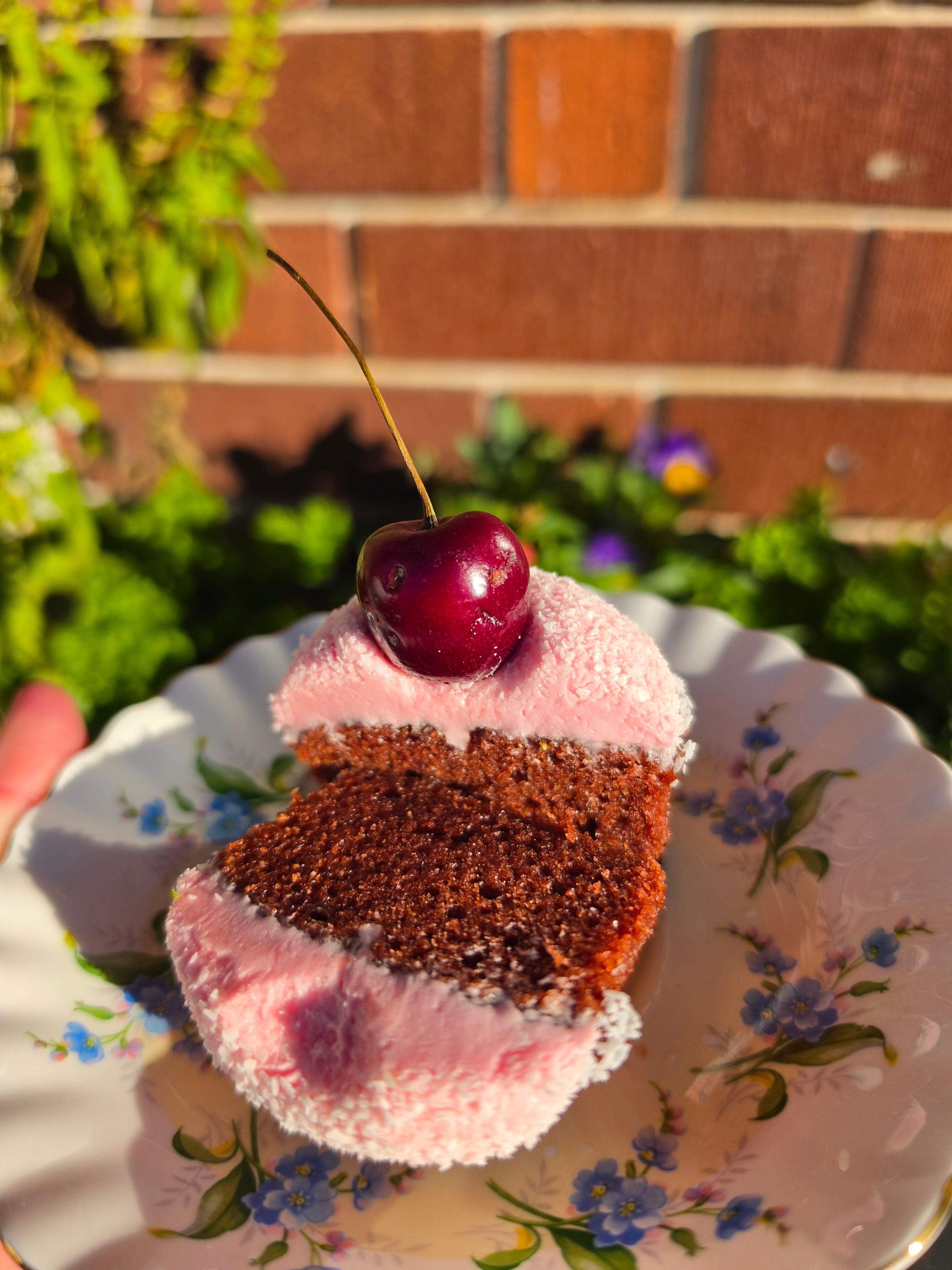 Cherry ripe cupcake (GF + Vegan)