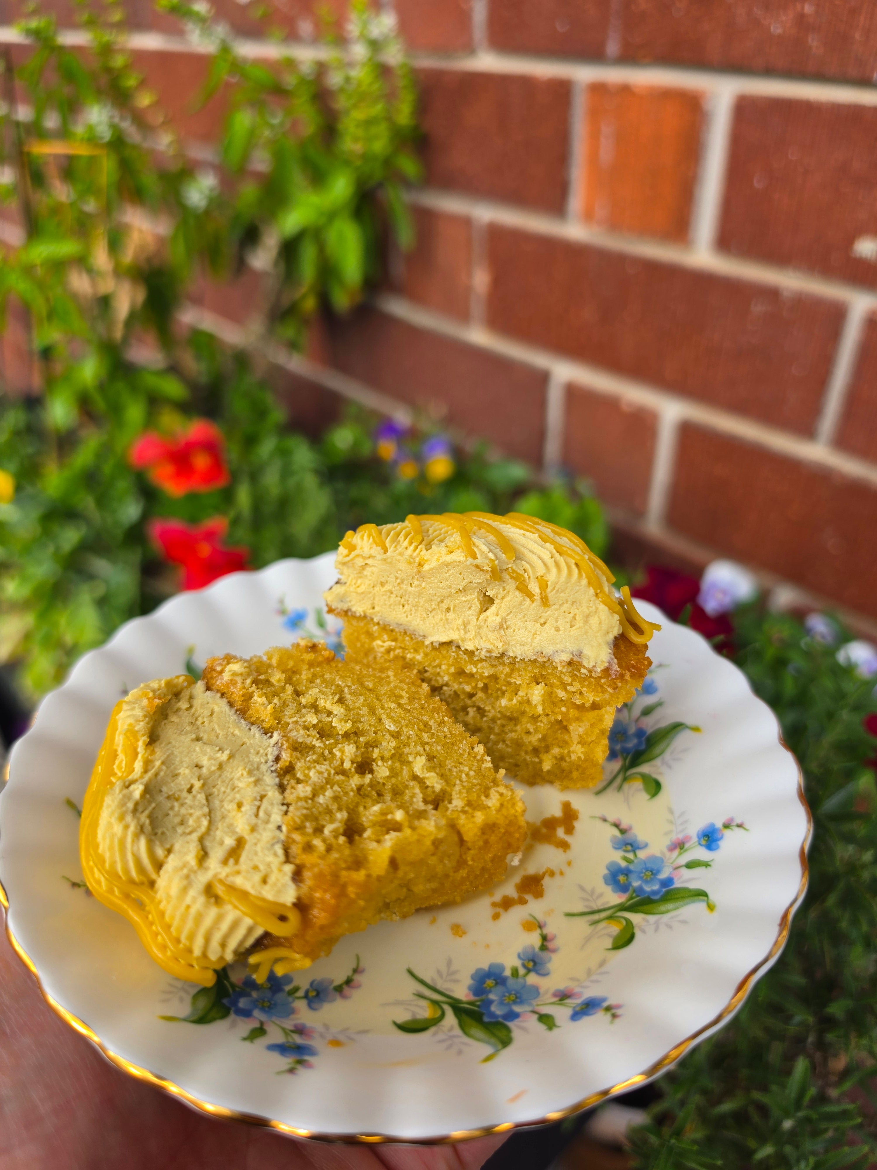 Caramel cupcake (GF + Vegan)