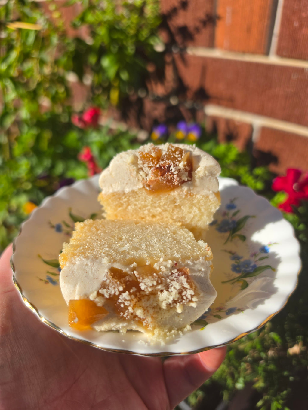 Apple pie cupcake (GF + Vegan)