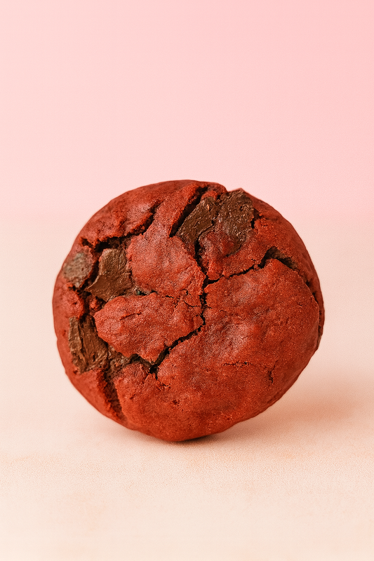 Red velvet chocolate chip cookie (GF + Vegan)