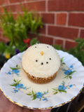 Snowman cupcake (GF + Vegan)