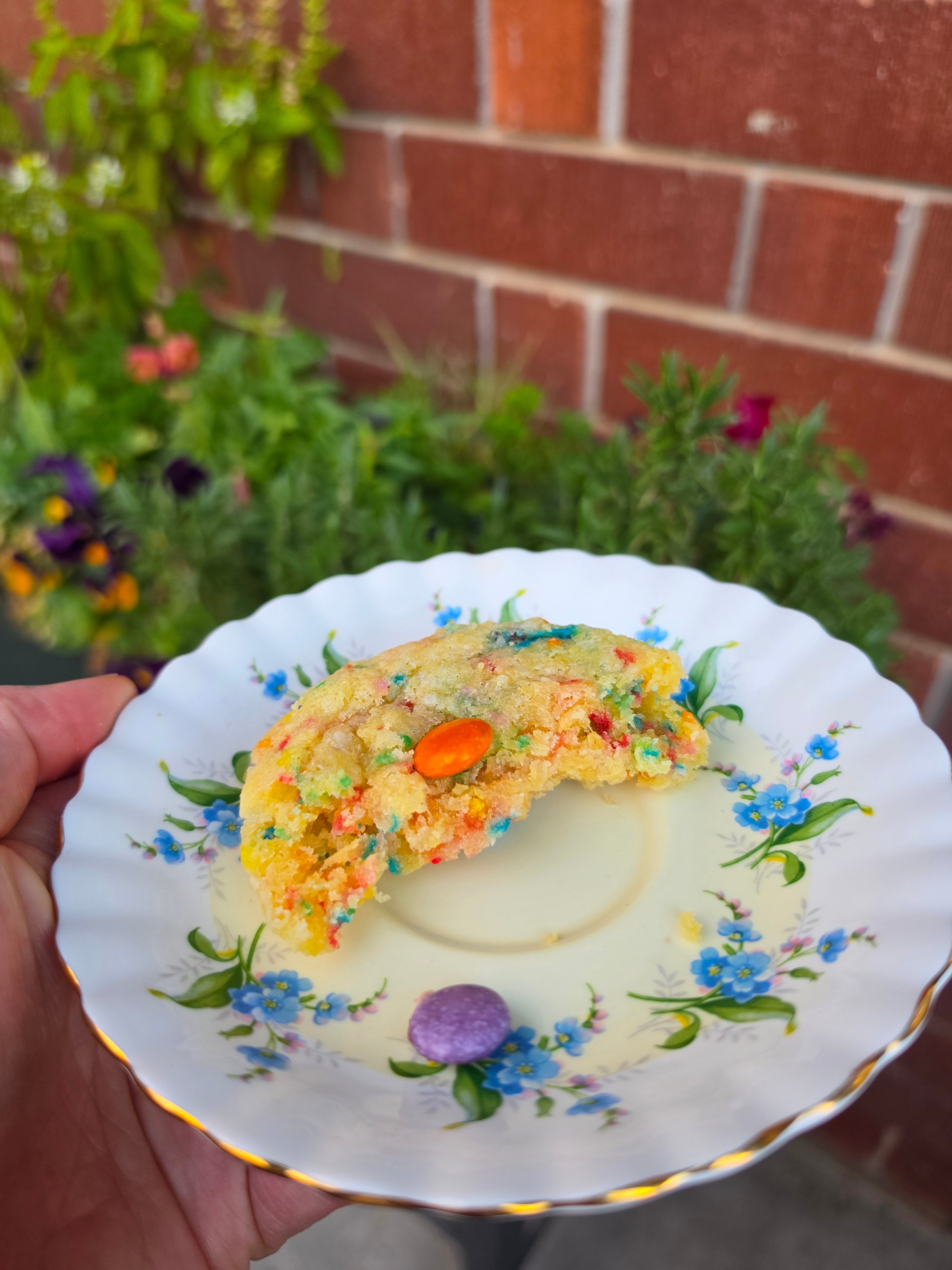 Smartie sprinkle cookie (GF + Vegan)