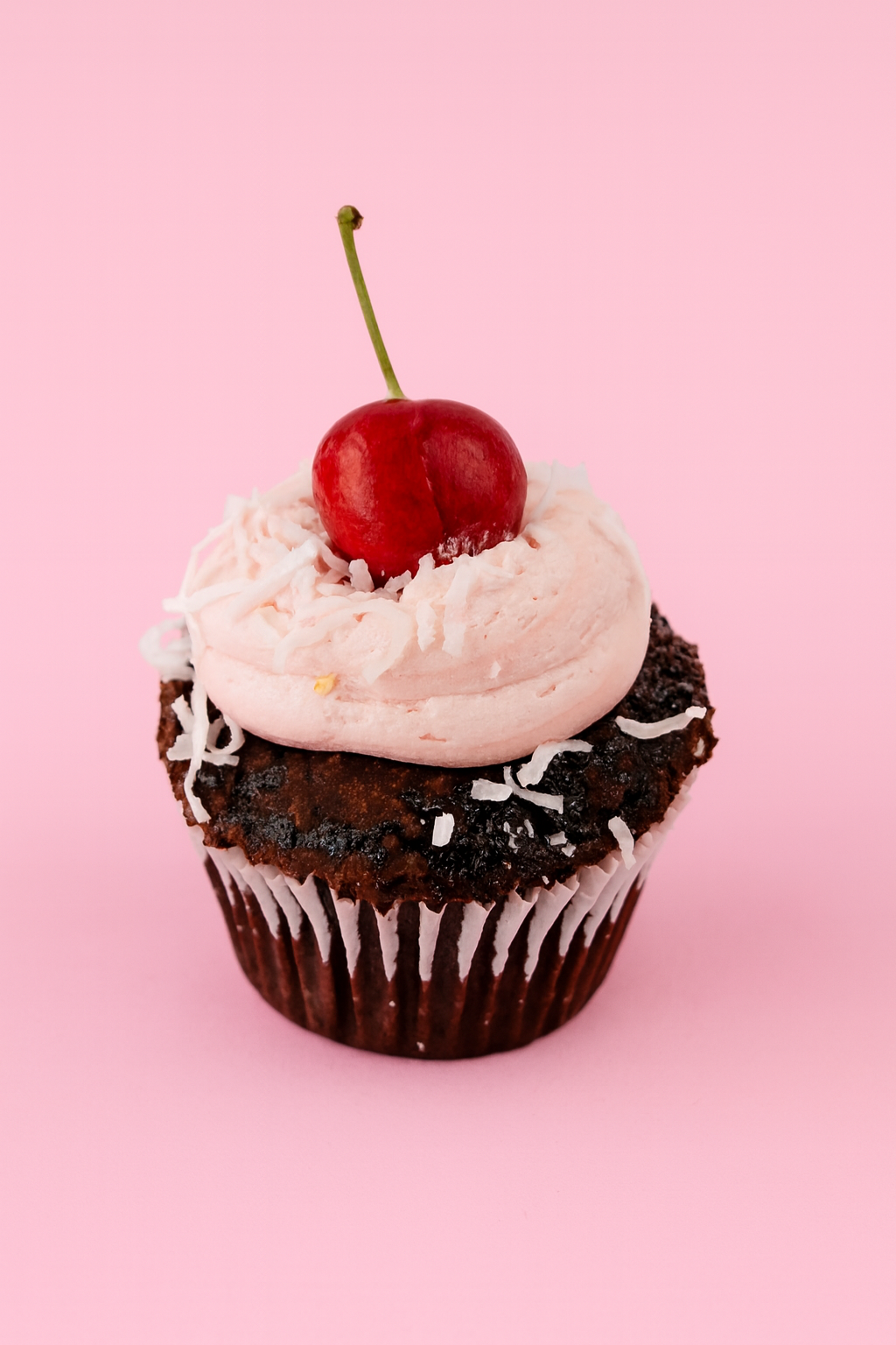 Cherry ripe cupcake (GF + Vegan)